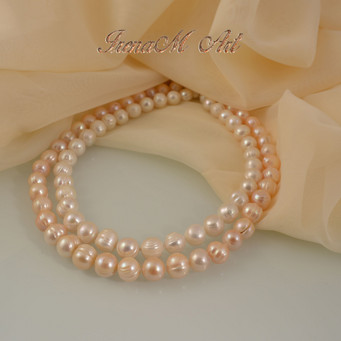 Freshwater pearls Multi Row Necklaces 